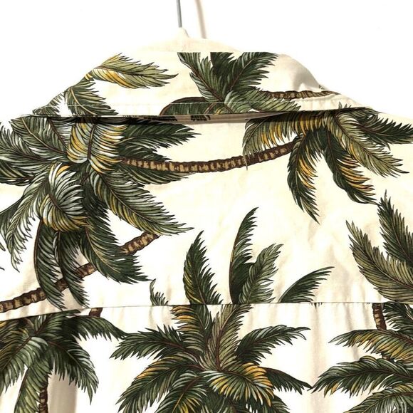 Aloha Republic Hawaiian shirt XL cotton palm tree print pocket short sleeve - Picture 5 of 8